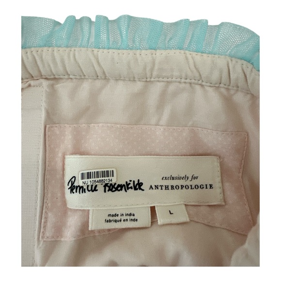 Anthropologie Pernille Rosenkilde Strapless Pastel Tulle Dress Large NWOT - Picture 8 of 10